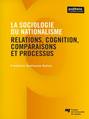 cover image of La sociologie du nationalisme